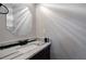 Bathroom features modern sink with black faucet and decorative marble countertop at 2767 Durham Ne Dr, Atlanta, GA 30319