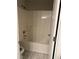 Clean, white tub-shower combination is ready for its new owners at 4805 Madison Point Cir, Austell, GA 30106