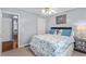 Cozy bedroom with a ceiling fan and light blue walls provides a relaxing atmosphere at 12 Ranger Se Rd, Cartersville, GA 30121