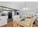 Bright dining room with view into the living room and updated kitchen area at 12 Ranger Se Rd, Cartersville, GA 30121