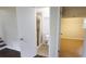 Small finished basement bathroom with shower stall, toilet and sink at 1328 Hoy Taylor Dr, Norcross, GA 30093