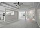 Open-concept living area seamlessly connects to the kitchen and foyer, enhancing the flow of the home at 1027 Regency Dr, Acworth, GA 30102
