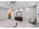 Bedroom featuring carpet floors, neutral paint, and a modern dresser at 1067 Brownstone Dr # 23, Marietta, GA 30008