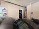 View of the garage with a pegboard for tools, water heater, and ample storage space at 1067 Brownstone Dr # 23, Marietta, GA 30008