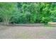 Wide view of a lush backyard enclosed by a classic wooden fence at 2004 Spicers Ln, Woodstock, GA 30189