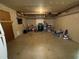 Unfinished basement area showcasing potential for storage or additional living space with a bicycle at 1104 Huntington Se Trce, Smyrna, GA 30082