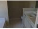Bathroom featuring a sink, vanity, and toilet at 2918 Egret Ln, Austell, GA 30106