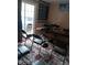 Inviting living room setup with chairs, musical instruments, and a message banner hanging on the wall at 2918 Egret Ln, Austell, GA 30106