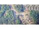 Aerial view of a residential neighborhood highlighting streets and surrounding greenery at 2948 Goldfinch Cir, Marietta, GA 30066