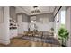 Elegant dining room with hardwood floors, modern chandelier, and stylish decor at 1401 Rupert Rd, Decatur, GA 30030