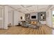 Cozy living room featuring a fireplace, comfortable seating, and stylish decor at 1401 Rupert Rd, Decatur, GA 30030
