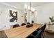 Elegant dining room with stylish decor, modern lighting, and an open layout at 160 Winner St, Acworth, GA 30102