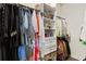 Well-organized walk-in closet with custom shelving and hanging space at 160 Winner St, Acworth, GA 30102