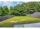 Private backyard featuring a sprawling green lawn and a tall wooden fence for seclusion at 5123 Jack Dr, Decatur, GA 30035