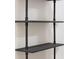 Industrial style black metal and wood shelving unit with wall mount at 1582 Pine Cir, Austell, GA 30168