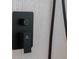 Modern shower valve, temperature control and faucet in matte black at 1582 Pine Cir, Austell, GA 30168