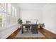 Bright home office with hardwood floors, natural light, and shutters at 1596 Fearn Ne Cir, Brookhaven, GA 30319