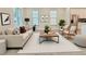 Bright living room featuring stylish furniture, neutral tones, and large windows creates an inviting and sophisticated space at 2587 Ocean Walk Nw Dr, Atlanta, GA 30318