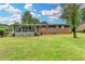 Expansive backyard with brick home and screened-in porch at 3799 Sweetbriar Cir, Lithia Springs, GA 30122