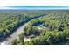 Breathtaking aerial view of the home nestled among lush greenery next to a river and near tennis courts at 510 Watergate Ct, Roswell, GA 30076
