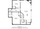 Floorplan showing the bedroom, bathroom, and Gathering room layouts with dimensions at 510 Watergate Ct, Roswell, GA 30076