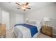 Bedroom featuring neutral paint and carpet, along with modern furnishings at 307 Cochin Dr, Woodstock, GA 30188
