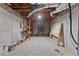 Unfinished basement perfect for storage and easy access to all mechanicals at 9048 River Bend Ct, Villa Rica, GA 30180