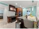 Well-equipped kitchen featuring a central island, modern appliances, and elegant finishes at 9048 River Bend Ct, Villa Rica, GA 30180