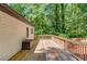 Large wooden deck perfect for entertaining with plenty of room for furniture and decor at 2020 Commonwealth Pl, Cumming, GA 30041