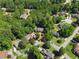 Overhead view of the property highlighting a sprawling estate within a lush, green neighborhood at 2595 Winthrope Way, Lawrenceville, GA 30044