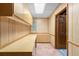 Basement with cabinets and shelving, offering ample storage and project space at 2595 Winthrope Way, Lawrenceville, GA 30044