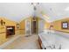 Well-lit bathroom offers soaking tub, glass enclosed shower, and tile flooring at 2595 Winthrope Way, Lawrenceville, GA 30044