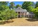 Traditional brick home showcasing mature trees, with a beautifully landscaped front yard at 2595 Winthrope Way, Lawrenceville, GA 30044