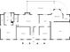 A detailed floor plan showcasing the layout of the primary level, including a kitchen and Gathering room at 2595 Winthrope Way, Lawrenceville, GA 30044