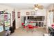 Eat-in kitchen featuring a breakfast table with red chairs at 2592 King Louis Ne Rd, Conyers, GA 30012