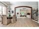 Open dining room with view to living room and staircase at 4309 Sentinel Post Nw Rd, Atlanta, GA 30327