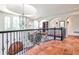 Elegant foyer area with wrought iron railing and detailed tile floor at 4309 Sentinel Post Nw Rd, Atlanta, GA 30327