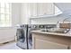 Laundry room with stainless steel washer and dryer, and sink at 4309 Sentinel Post Nw Rd, Atlanta, GA 30327