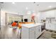 Stylish kitchen boasts a large center island, modern appliances, and an open concept design at 2406 Lakeshore Ln, Atlanta, GA 30316