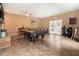 Basement featuring a pool table, a seating area, and access to the backyard at 4746 Mulberry Rock Rd, Dallas, GA 30157