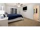 Spacious bedroom features a ceiling fan, and an en suite bathroom at 4746 Mulberry Rock Rd, Dallas, GA 30157