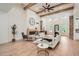 Spacious living area with high ceilings, a modern fireplace, and seamless flow to outdoors at 2625 Beverly Ln, Snellville, GA 30078
