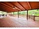 Expansive covered deck with ample space for entertaining and scenic views at 2905 Cammie Wages Rd, Dacula, GA 30019