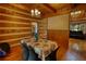 Charming dining area with wooden walls and room to entertain guests at 2905 Cammie Wages Rd, Dacula, GA 30019