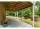 Covered back patio opens up to the expansive yard at 999 Bailey Rd, Woodstock, GA 30188