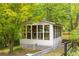 Sun room surrounded by mature trees at 999 Bailey Rd, Woodstock, GA 30188