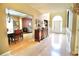 Spacious foyer with hardwood floors and views of the dining and living areas at 318 Ivy Manor Nw Dr, Marietta, GA 30064