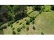 Aerial view showcasing the expansive property with a large garden area at 78 N Pomona Rd, Hampton, GA 30228
