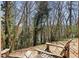 Inviting backyard area with chairs and lush wooded views at 220 Riverview Trl, Roswell, GA 30075