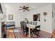 Dining room with seating for six and bright natural light at 220 Riverview Trl, Roswell, GA 30075